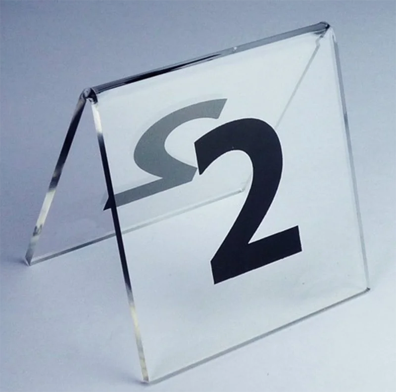 T09 Restaurant Table Clear Acrylic Tent Card Holder,Menu Stand Up Buy