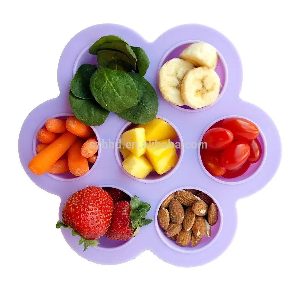 Bhd Silicone Baby Food Tray With Lid Bpa Free Silicone Food Storage