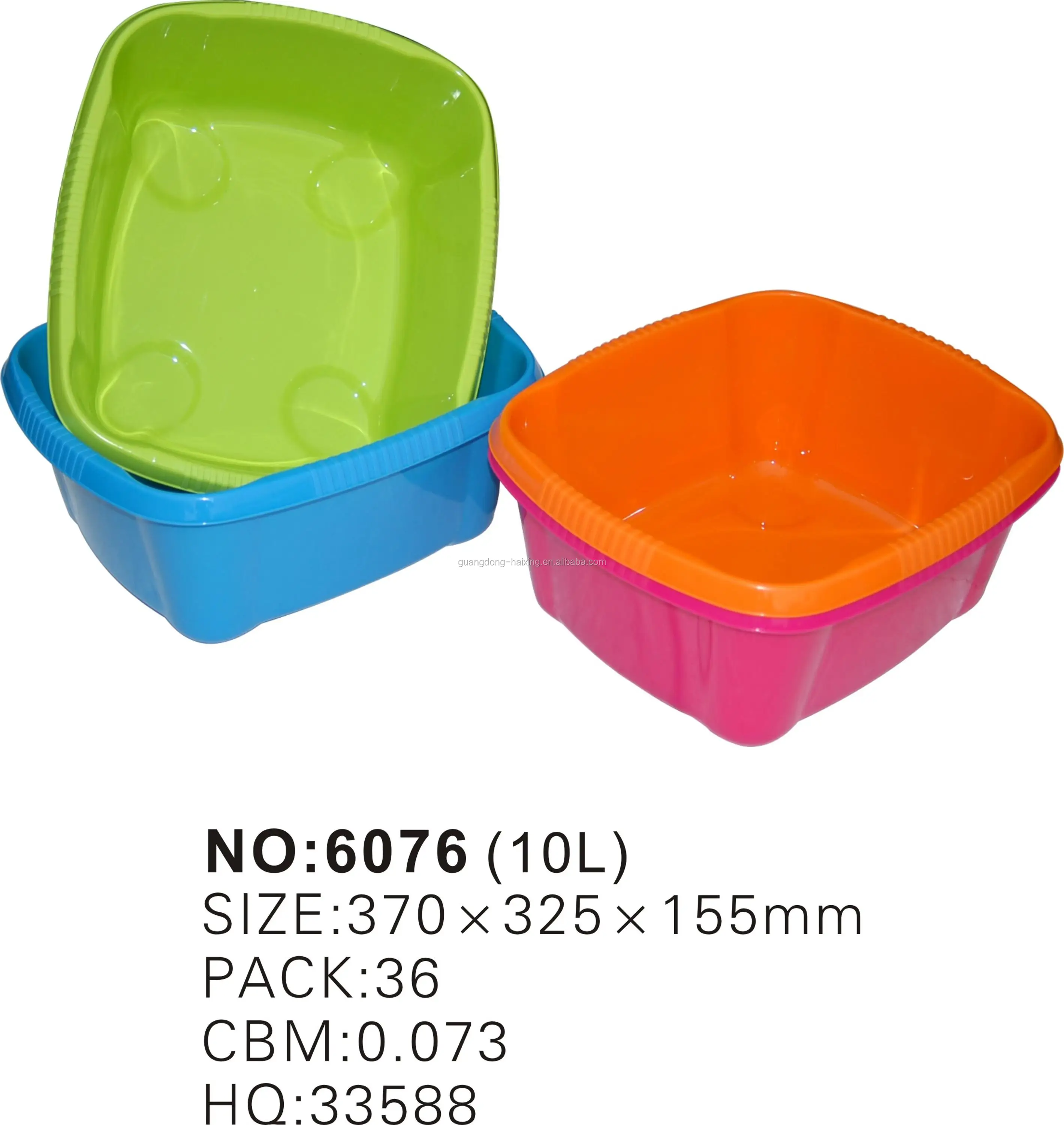 Bathroom 10l Hand/hair Washing Basin Rectangular Water Basins Plastic