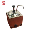 Catering equipment stainless steel hot soy sauce warmer dispenser square pump