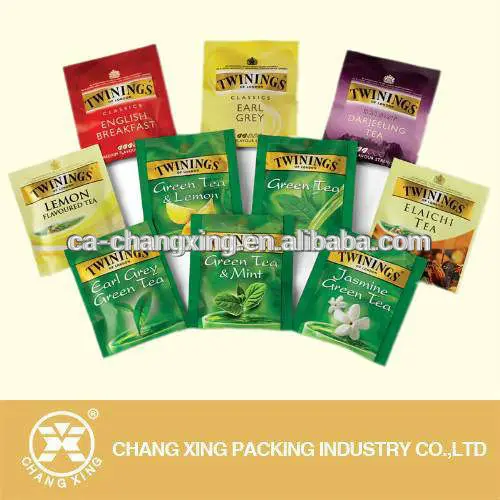 Green Coffee Tea Bags/ Plastic Tea Sachet Packaging Bag /small Tea