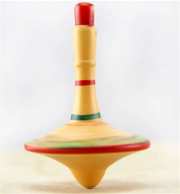 Handgemaakte Houten Tol,Super Top Speelgoed,Wind Up Spinning Handgemaakte Houten Tol,Super Top Speelgoed,Wind Up Spinning