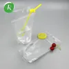 Beverage Drink take away Packaging Bag Pouch for Juice Milk Coffee with Handle Food Grade storage sealer pouch bag