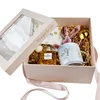 new cellophane window gift boxes for cosmetic ,wholesale gift box with clear window,cheap gift set packaging