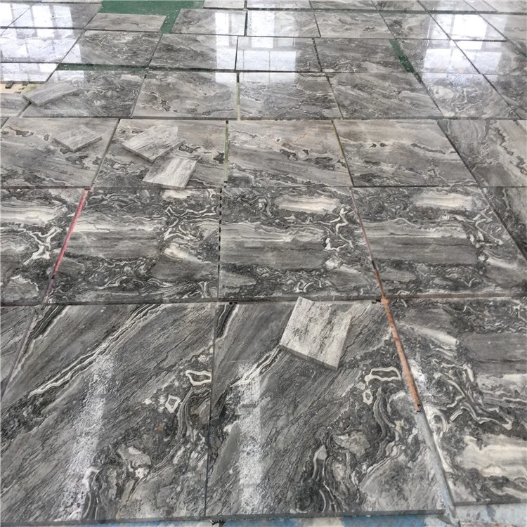 Newstar popular Grey Marble with silver wave marble stone marble slabs