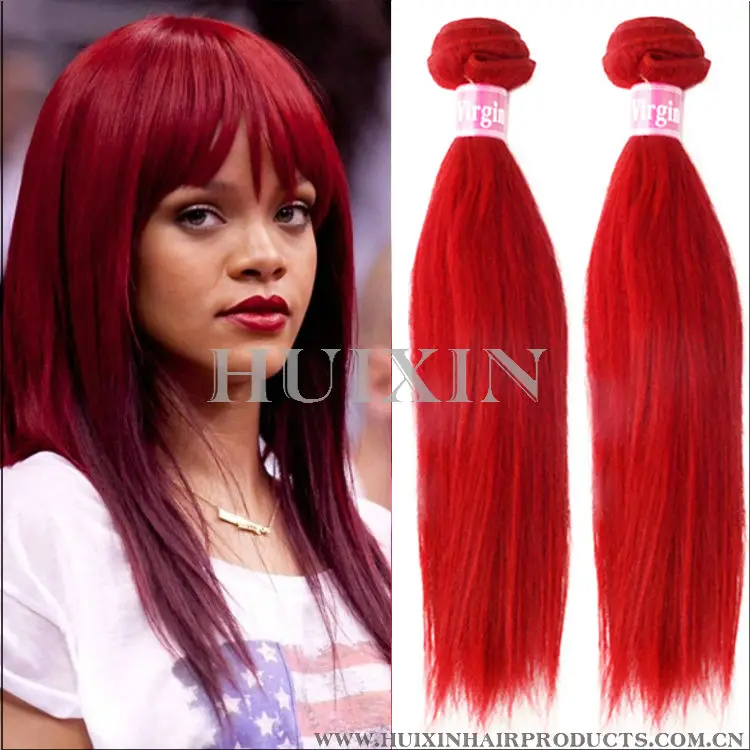 red weave hair