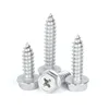 Stainless steel Phillips Socket Hex flange head tapping screws