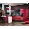 Guangzhou Import Red Acrylic Finish Kitchen Cabinet Furniture Interior Custom Design Modern