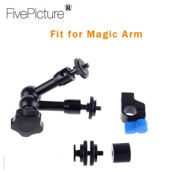 15mm Rod Clamp Support Rail System 14-20 Thread Red Knob for DLSR Camera Rig Cage Baseplate Foto Kit (3).jpg