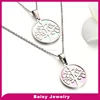 Best Selling shell 316l stainless steel tree of life necklace