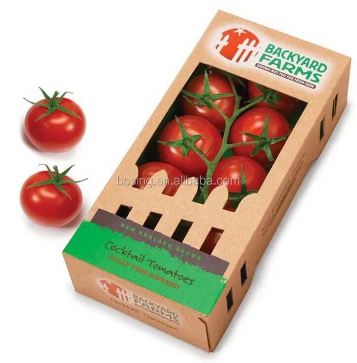 China Paper Fresh Foox Boa,Vegetable Vegetable Packaging Box,Tomato
