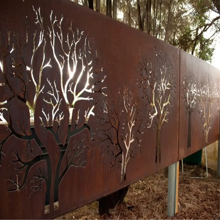 Easily Installed Laser Cutting Outdoor Metal Fence - Buy Laser Cut 