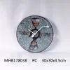 Hand Crafts Home Decorative Metal Wall Disc Design Clock