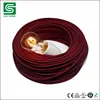 Indoor Lighting Colorful Fabric Covered Electrical Wire Textile Braided Power Cable