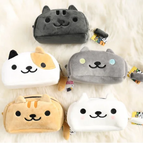 Cute Plush Cat offers Purse Pencil Bag for Children