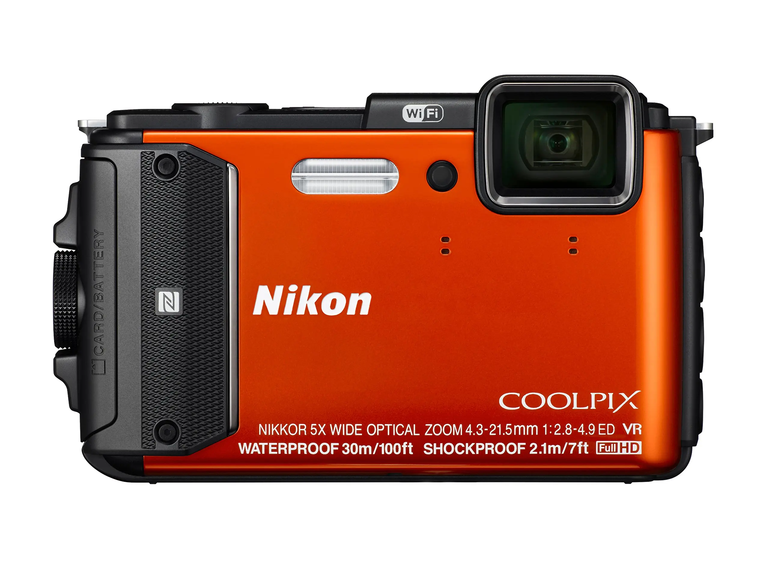 Buy Nikon Coolpix AW130 Shock & Waterproof Wi-Fi GPS Digital Camera Yellow + 32GB Card + Case 
