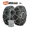 White Zinc Plated Steel Anti-Wear Quick Mounting Net Type TN Truck Snow Chain For Light Truck