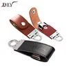 wholesale customized logo high speed white leather case wrap pendrive cover usb flash memory stick pen drive