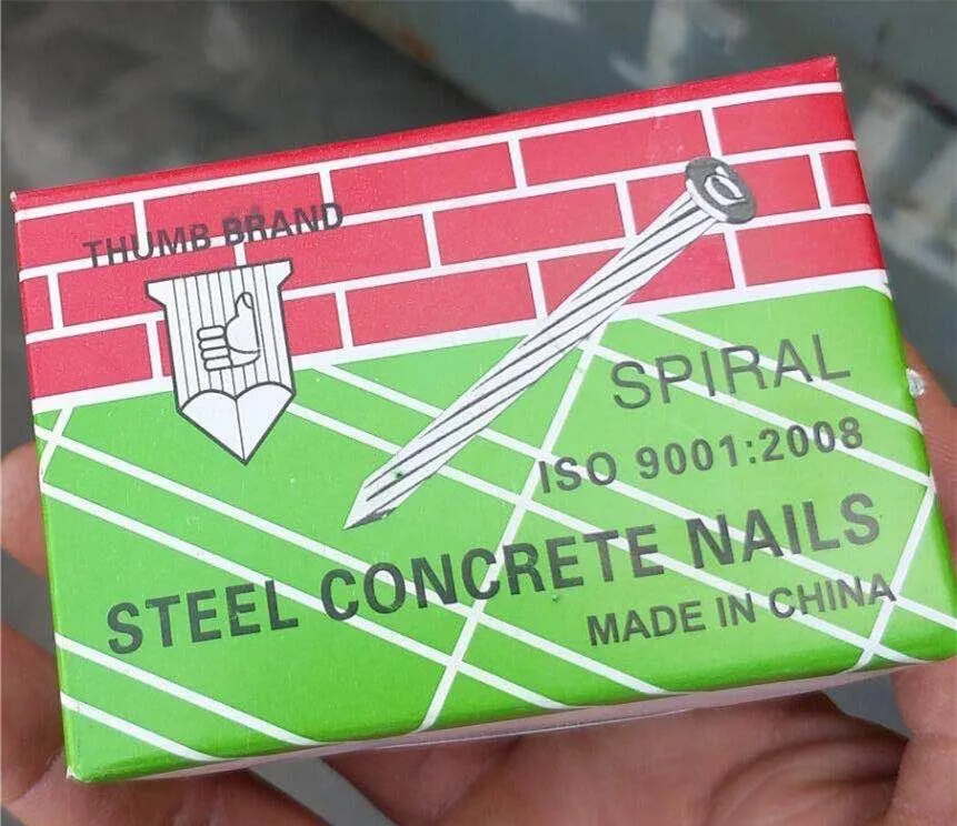 Zinc Plated Tempered Straight Line Grooved Concrete Nails
