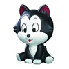 High quality colorful PU Cartoon Cat shaped antistress ball toy