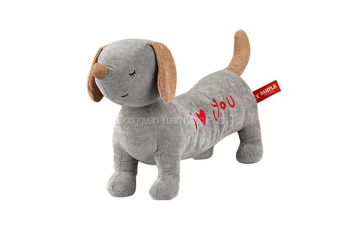 stuffed dachshund dog toy