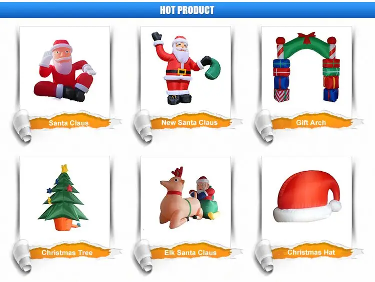 New Product Large Inflatable Christmas Deer Car With Behemoths Sled