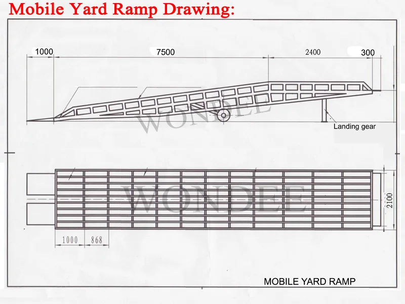 Мобильная рампа чертеж