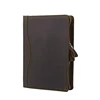 Dreamtop DTE449 coffee leather tablet A4 size portfolio mens file zipper case organizer business portfolio