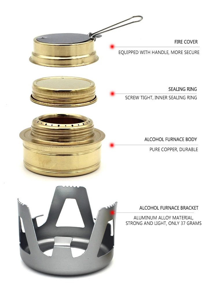 Outdoor Portable Backpacking Hiking Camping Windproof Gasification