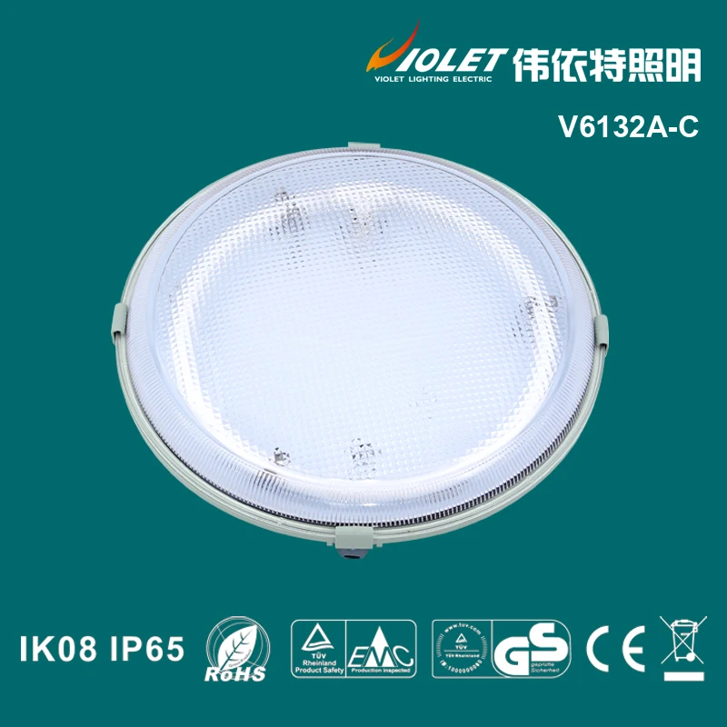 IP65 Outdoor ceiling light fixture Circular fluorescent lamp 32W
