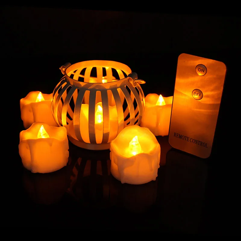 Fake drips LED flameless tea lights remove control led Candle factory direct