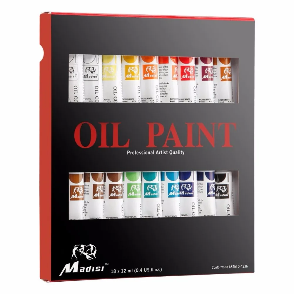 Professional 18 Colors 12ml Oil Paint Set For Artist Painting Buy Oil Paint Set,12ml Oil Paint