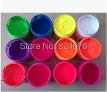 NEON Peach Color Shiny Fluorescent Phosphor Powder Decoration Pigment Material for Nail Polish Painting Printing