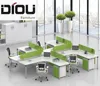 Modern Staff Laptop Table For 4 Person Office Desk