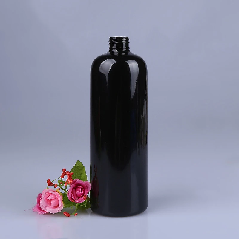 Body Lotion/cream Lotion Pump Cap Opaque Black Plastic Bottles 300ml