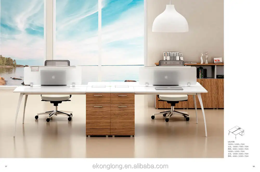 modern office desk modular office furniture/staff office desk with