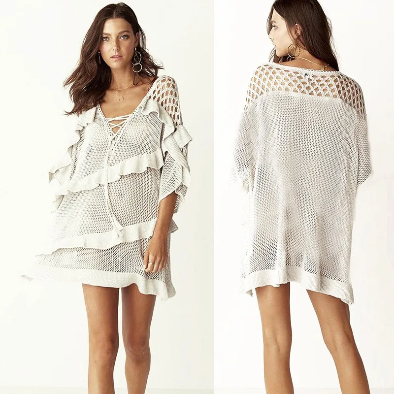 Women Gender Printed Chiffon Beach Shawls Female Summer Cheap Kimonos ...