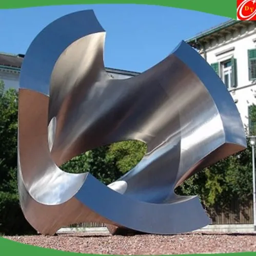 Modern style large stainless steel abstract sculpture , art sculptures for outdoor decoration