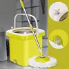 Telescopic washing and drying(dehydration) 2 in 1 single bucket magic mop spin mop for round mop