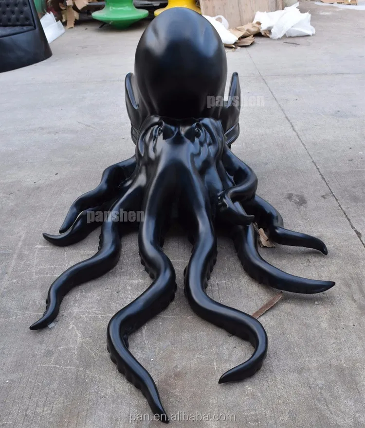 Modern Animal Furniture Maximo Riera Resin Octopus Chair In Leather