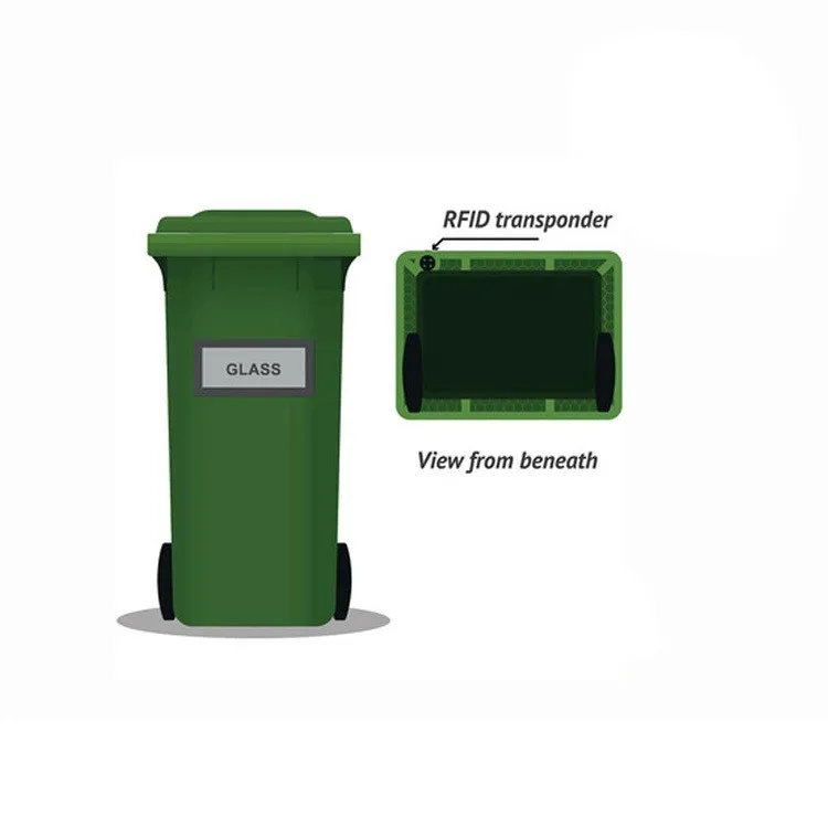 125khz 13.56mhz 860960mhz Nylon Garbage Waste Bin Smart Tracking Worm