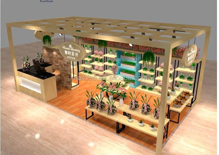 Customize beautiful flower display stand for fresh flower shop