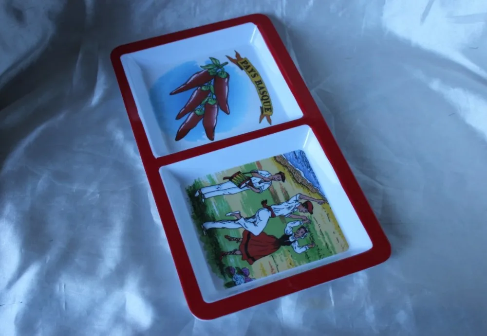 100%melamine meal plate