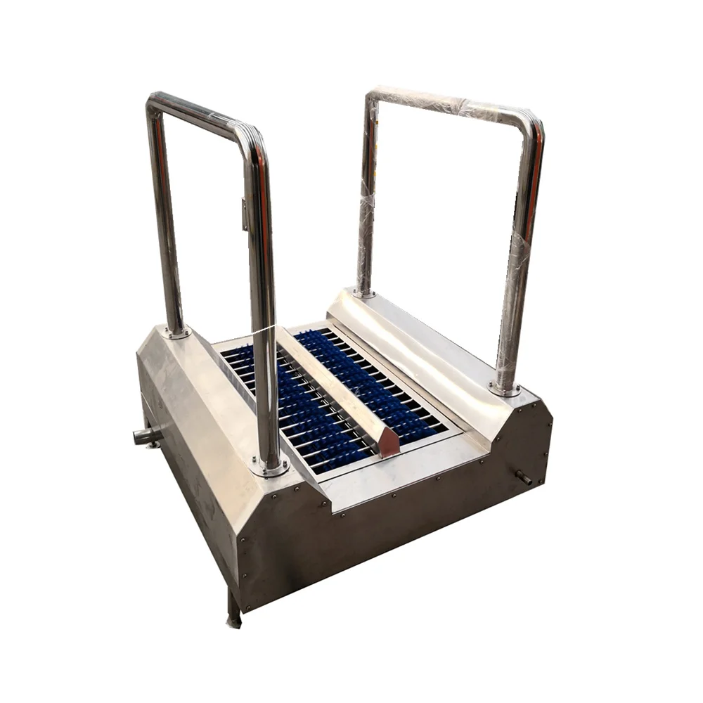 Stainless Steel Industrial Shoe Cleaner Machine In Meat Processing