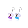Plastic T Shirt Shape Flat Liquid Key Rings Different Types of Keychain