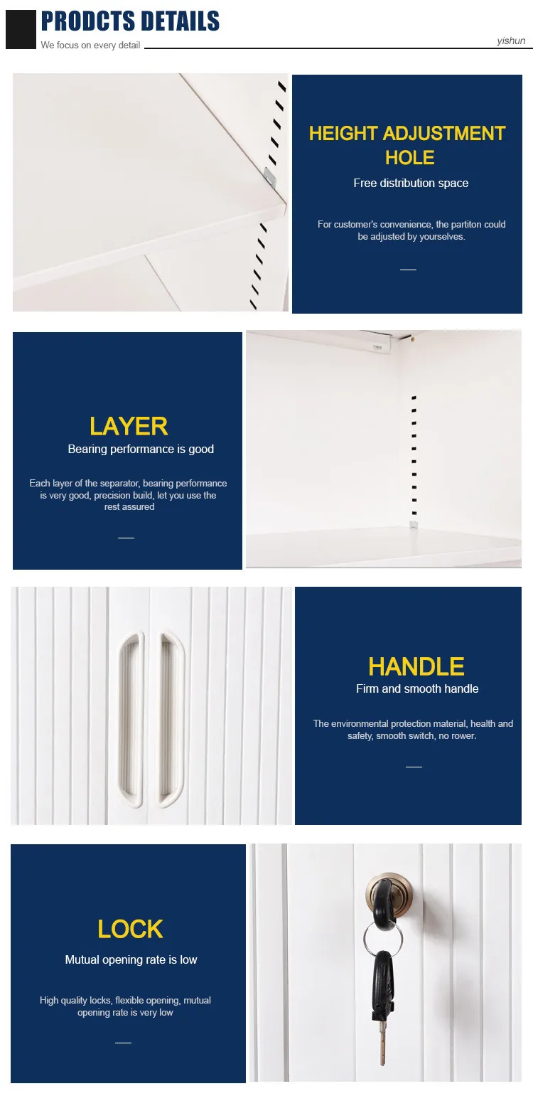 Office Furniture 4 Shelves Metal Tambour Door File Cabinet Steel Cupboard