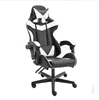 White ergonomic design synthetic leather sofa seat racing pc gaming chair