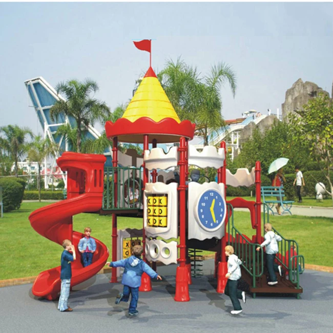 Amusement park toy used slides playground equipment outdoor