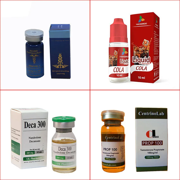 high quality teroids paper box packaging 10ml steroid vial boxes with your own logo