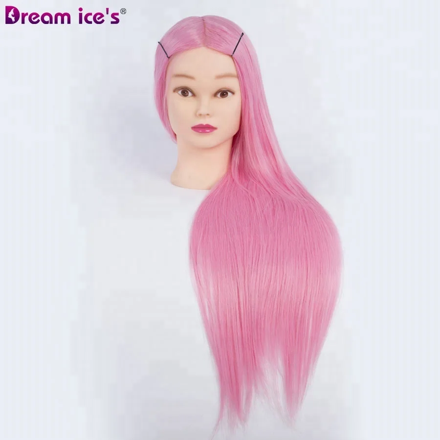 Dream.Ice's wholesale synthetic hair hairdresser mannequin head hot sell